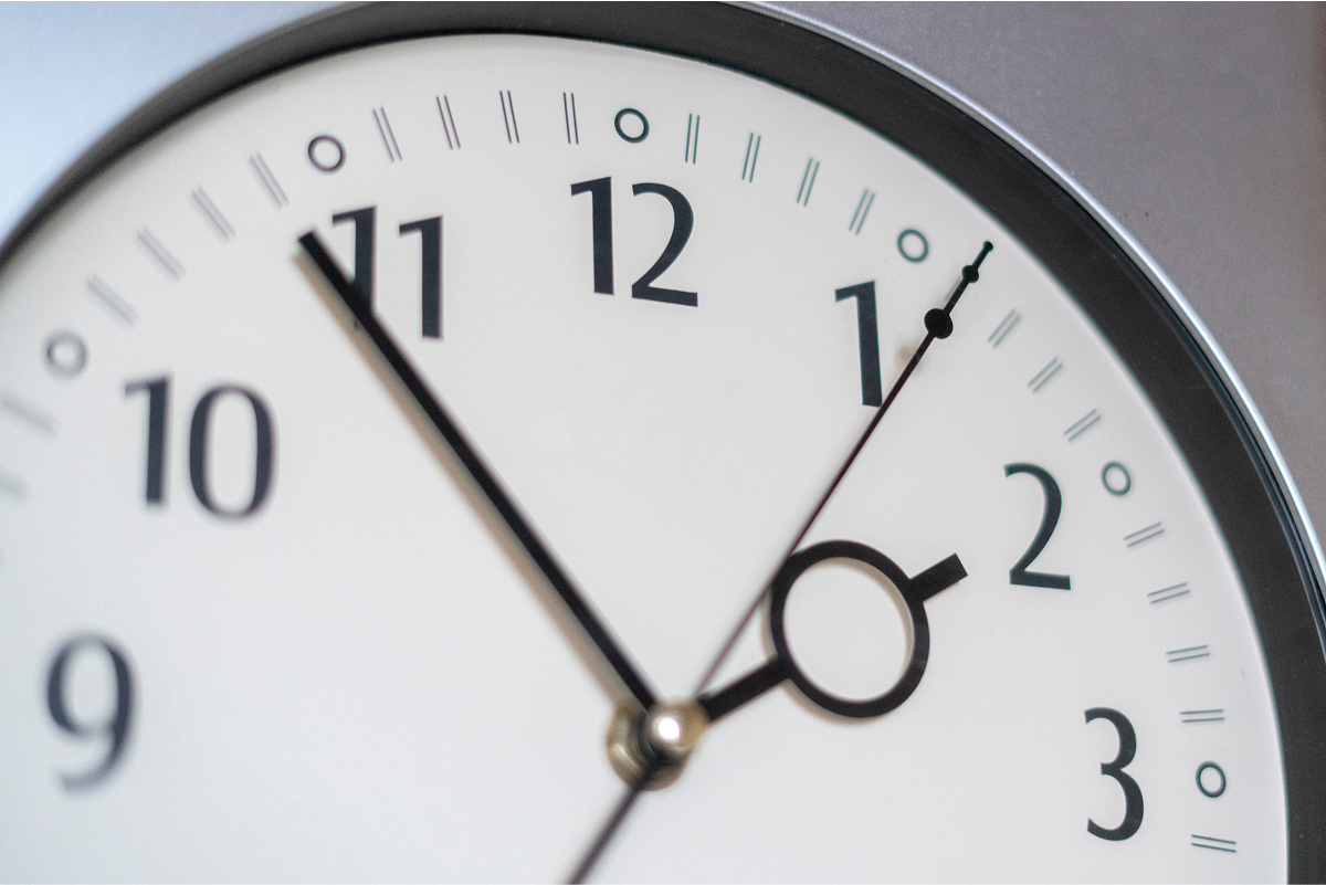 A close up shot of a clock